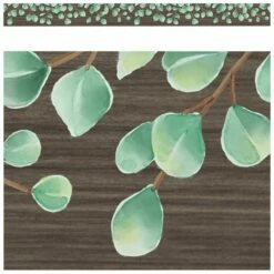 Eucalyptus Straight Border Trim - 12 Pieces