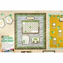 Eucalyptus Calendar Bulletin Board - 91 Pieces -Kids Toys Sales 2024 S1006137 0