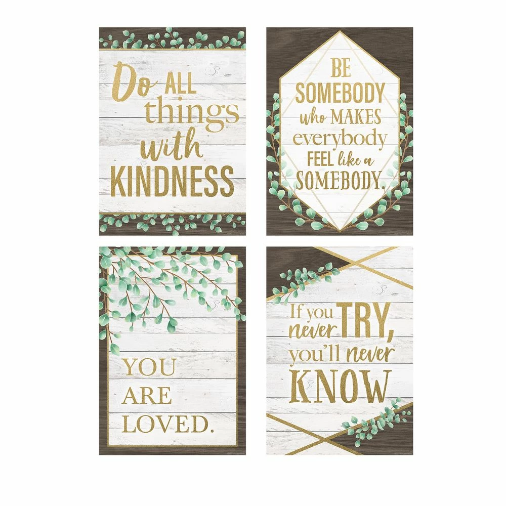 Eucalyptus Motivational Posters - Set Of 4 1 Eucalyptus Motivational Posters - Set Of 4