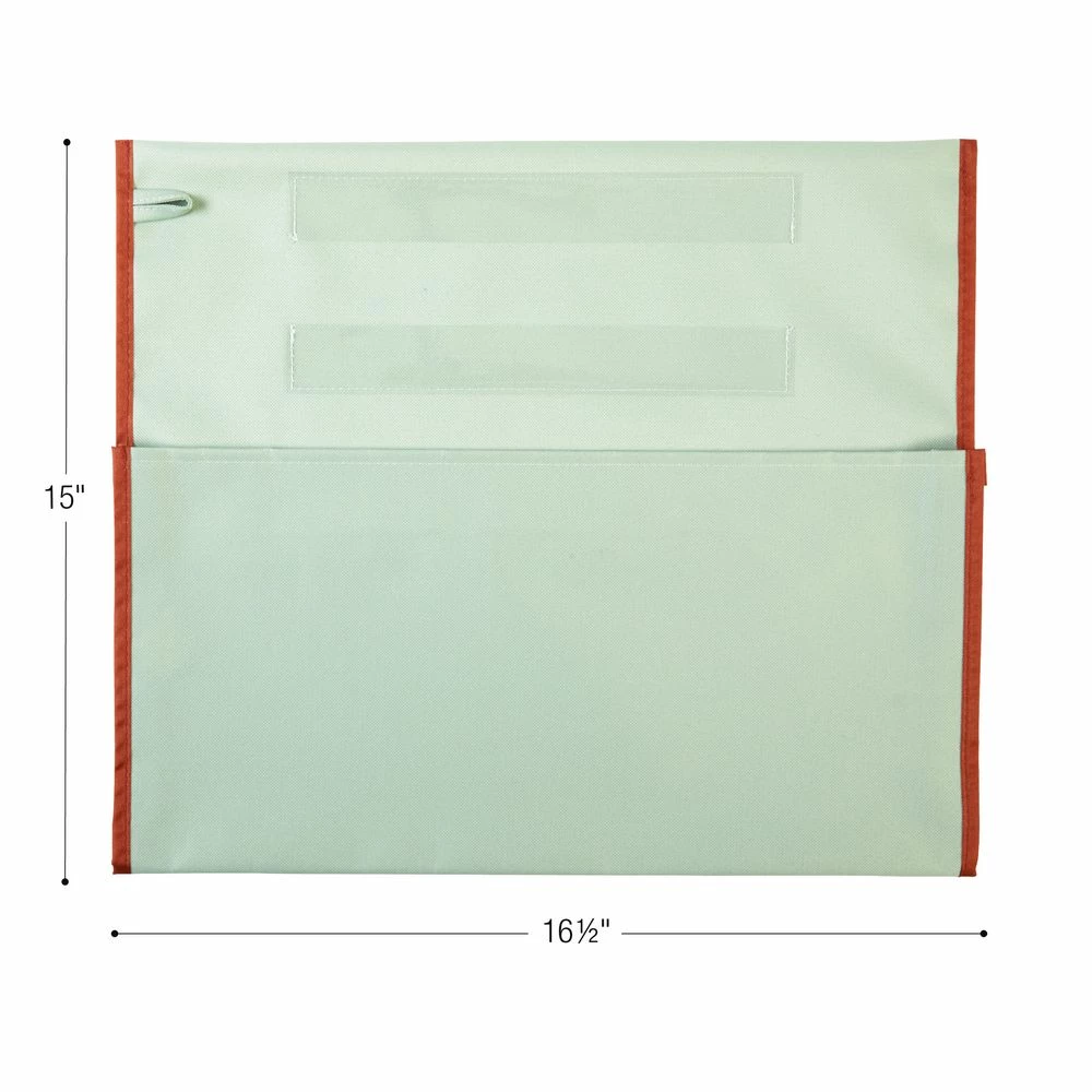 Really Good Stuff® Boho Chair Pocket Classic - Mint Chair Pocket With Clay Trim - Single 4 Really Good Stuff® Boho Chair Pocket Classic - Mint Chair Pocket With Clay Trim - Single - Image 4