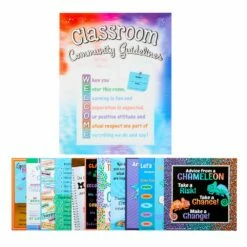 Really Good Stuff® Classroom Community Guidelines 12-in-1 Poster Set -Kids Toys Sales 2024 S1152826 1