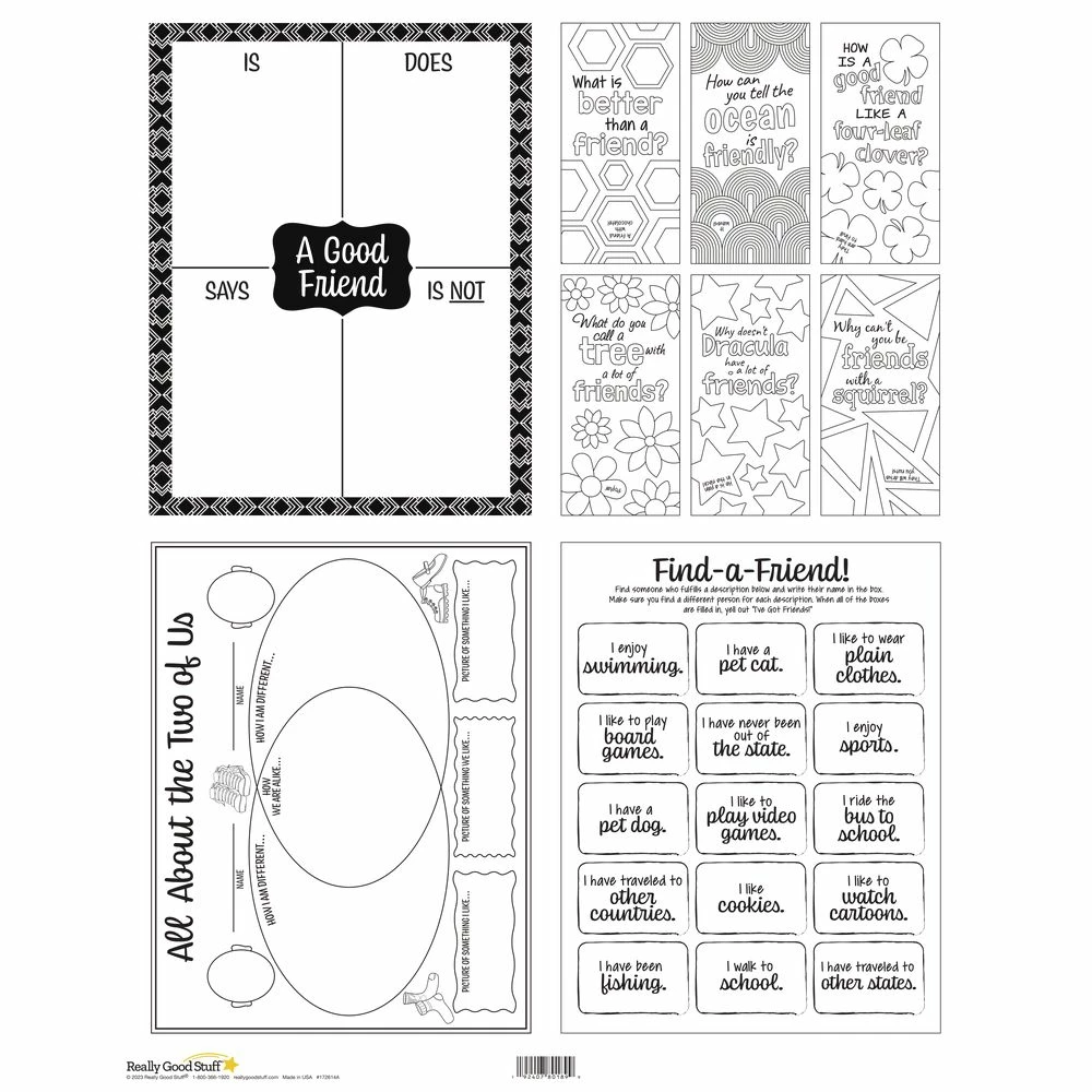 Really Good Stuff® Cool And Calm Friends 8-in-1 Poster Set 2 Really Good Stuff® Cool And Calm Friends 8-in-1 Poster Set - Image 2