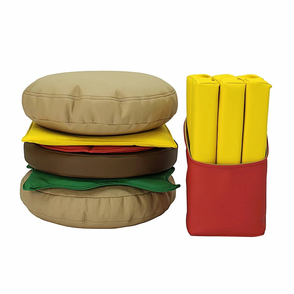 SoftScape Stack-a-Burger And Fries Play Set, 13-Piece 1 SoftScape Stack-a-Burger And Fries Play Set, 13-Piece