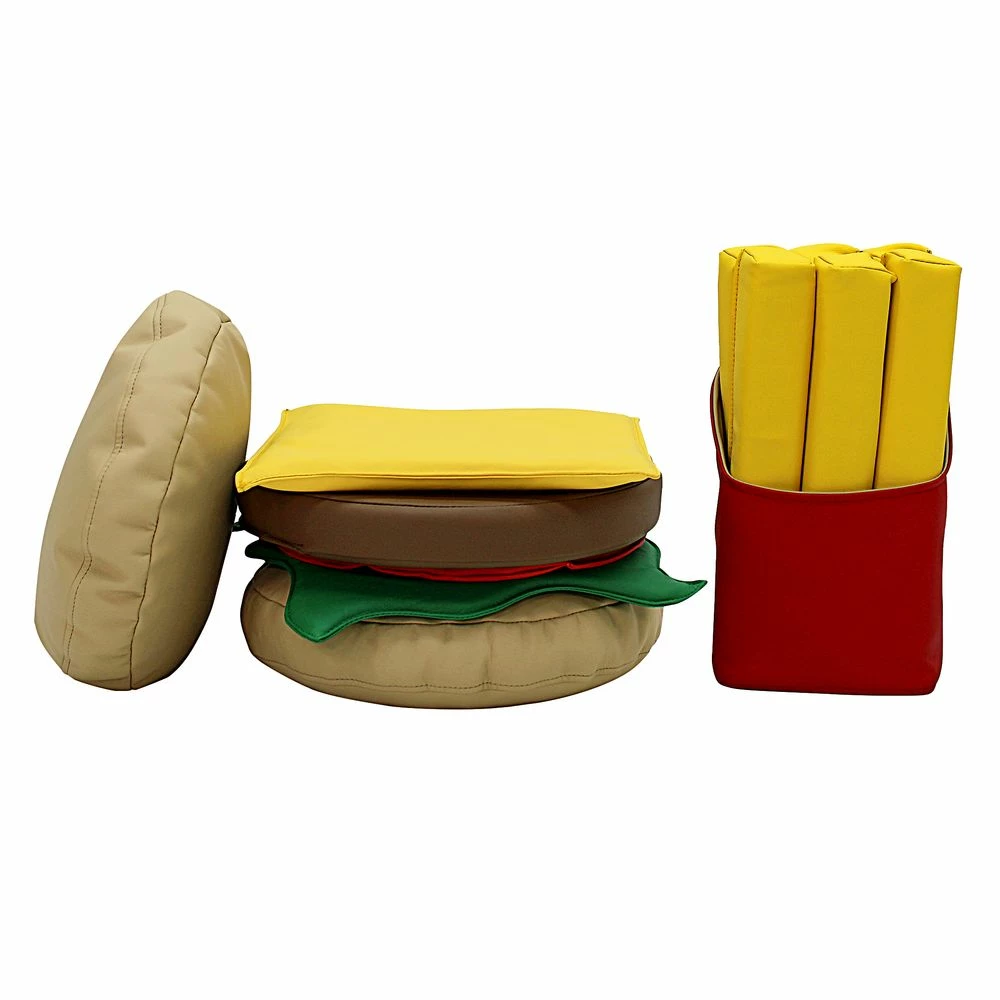 SoftScape Stack-a-Burger And Fries Play Set, 13-Piece 2 SoftScape Stack-a-Burger And Fries Play Set, 13-Piece - Image 2