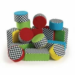 Excellerations® Soft Baby Bricks & Cakes Plush Blocks Set