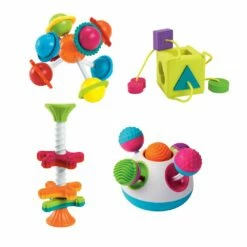 Fat Brain Toys Baby Brain Building Kit 4 Pieces