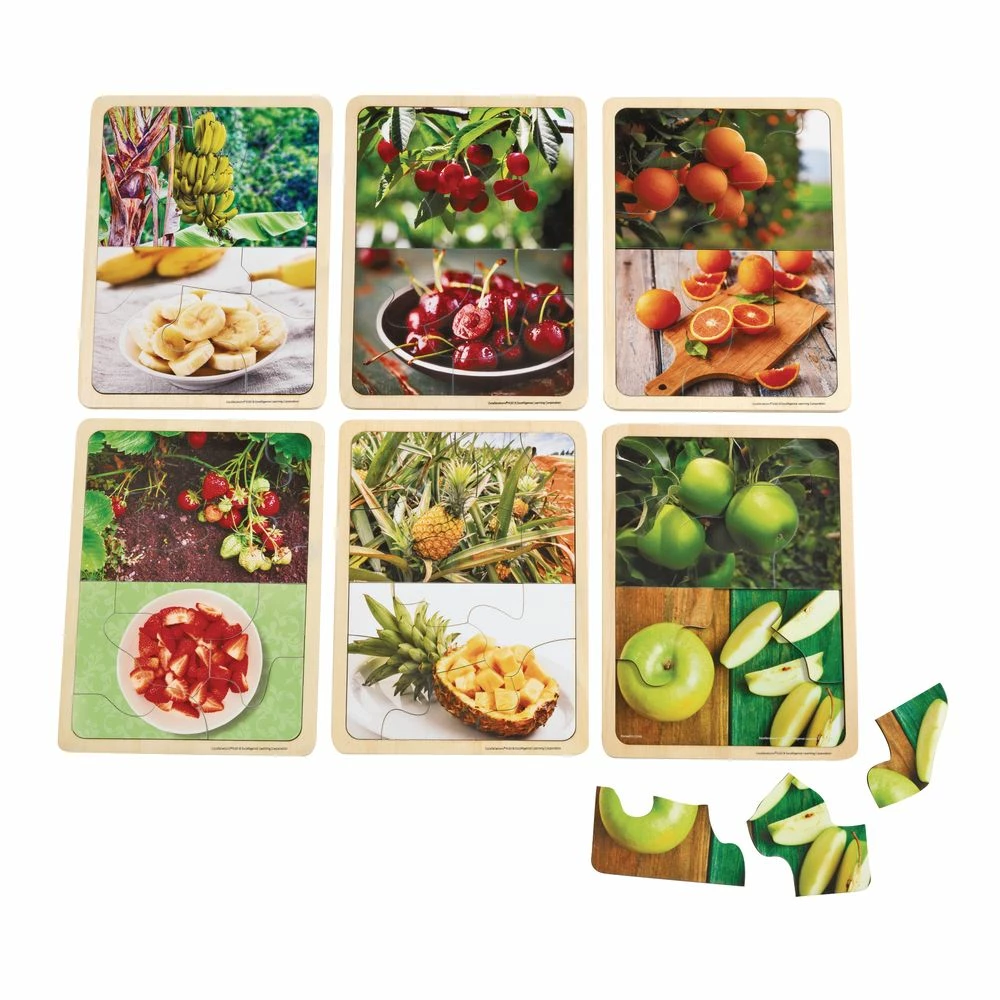 Excellerations® Fruit Photo Puzzles Set Of 6 1 Excellerations® Fruit Photo Puzzles Set Of 6
