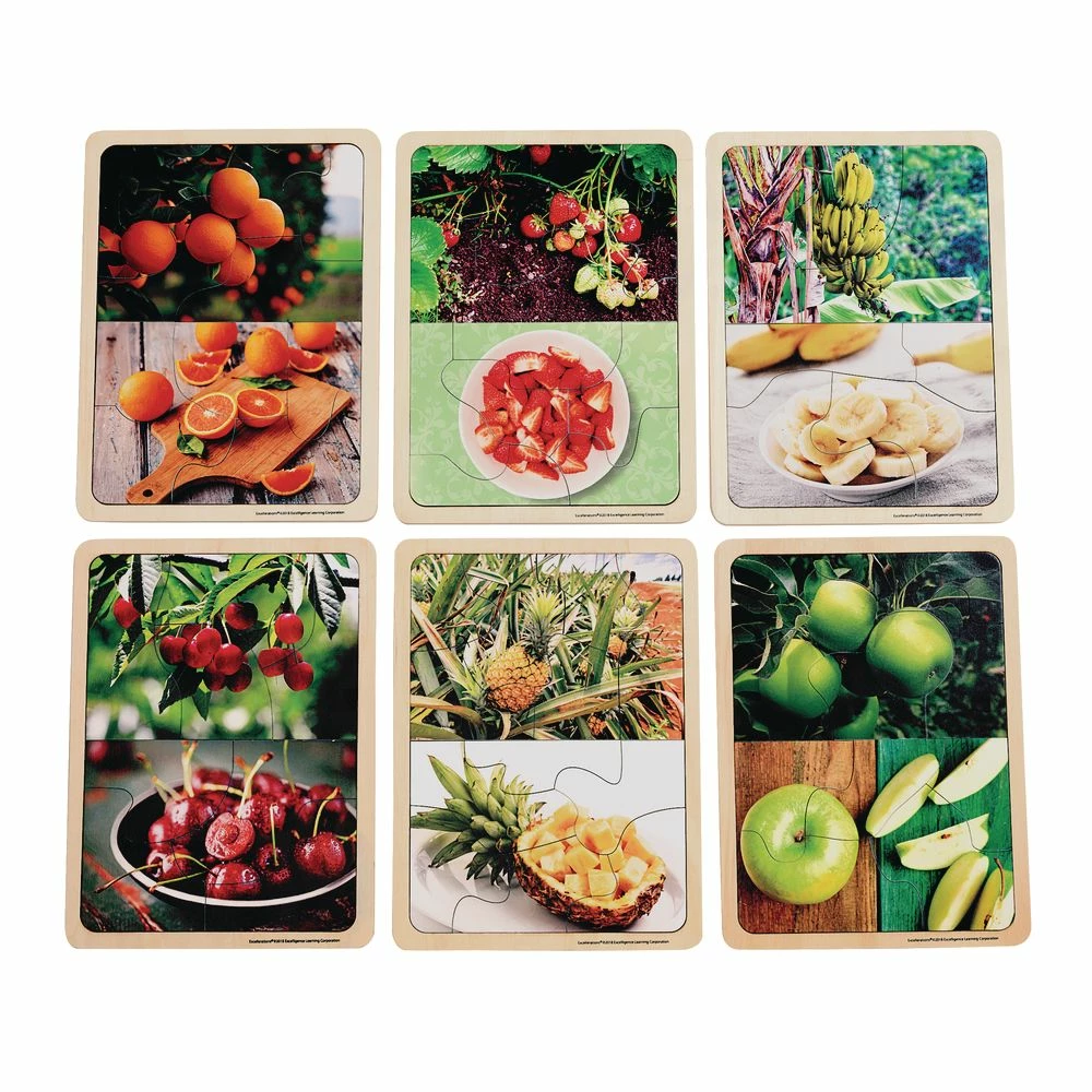Excellerations® Fruit Photo Puzzles Set Of 6 2 Excellerations® Fruit Photo Puzzles Set Of 6 - Image 2