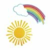Hello Sunshine! Rainbows & Suns Cut-Outs - 36 Pieces