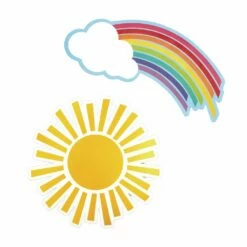Hello Sunshine! Rainbows & Suns Cut-Outs - 36 Pieces