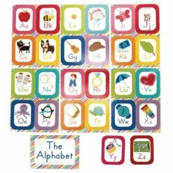 Rainbow Alphabet Cards Bulletin Board Set Grade Pre-K To 2 - 27 Pieces