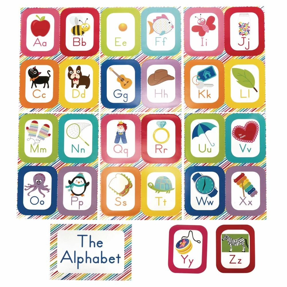 Rainbow Alphabet Cards Bulletin Board Set Grade Pre-K To 2 - 27 Pieces 1 Rainbow Alphabet Cards Bulletin Board Set Grade Pre-K To 2 - 27 Pieces