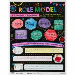 Really Good Stuff® Ready-To-Decorate Be A Role Model Posters 24 Pack