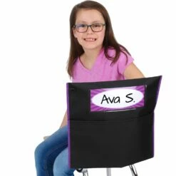 Grouping Chair Pockets Black - 24 Pack - 6 Group Colors -Kids Toys Sales 2024 S811684 1