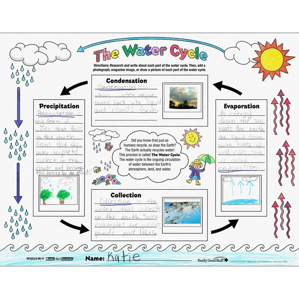 Ready-To-Decorate® The Water Cycle Posters - 24 Posters 1 Ready-To-Decorate® The Water Cycle Posters - 24 Posters
