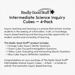 Intermediate Science Inquiry Cubes - 4-Pack -Kids Toys Sales 2024 S812326 3