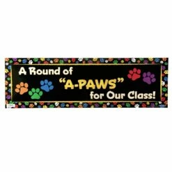 Really Good Stuff® Paw Prints Double-Sided Banner -Kids Toys Sales 2024 S813138 5
