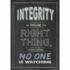 Inspire U Poster - Integrity - 1 Poster