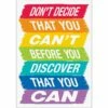 Inspire U Posters - Don't Decide That You Can't... - 1 Poster