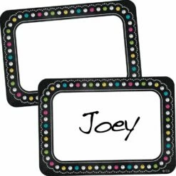 Chalkboard Brights Name Tags/Labels - 36 Labels