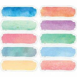 Watercolor Magnetic Labels - 20 Labels