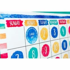 Watercolor Calendar Bulletin Board Set - 87 Pcs -Kids Toys Sales 2024 S816668 1