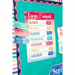 Watercolor Calendar Bulletin Board Set - 87 Pcs -Kids Toys Sales 2024 S816668 3