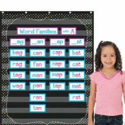 Chalkboard Brights Pocket Chart With 10 Pockets - 1 Pocket Chart
