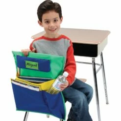 Deluxe Multi-Pocket Chair Pockets With Pencil Case And Water Bottle Holder - 150 Pack - Green/Blue 5 Deluxe Multi-Pocket Chair Pockets With Pencil Case And Water Bottle Holder - 150 Pack - Green/Blue -Kids Toys Sales 2024 S819601 0