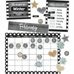 Simply Stylish Calendar Bulletin Board Set