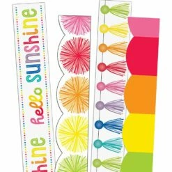 Hello Sunshine Border Trim Bundle - 4 Border Trims, 40 Pieces