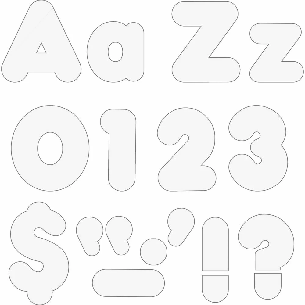 4-Inch Casual Uppercase/Lowercase Combo Letters 1 4-Inch Casual Uppercase/Lowercase Combo Letters