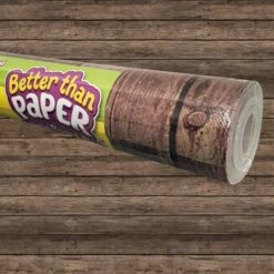 Dark Wood Better Than Paper - 1 Roll Of Fabric