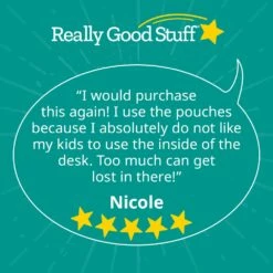 Deluxe Chair Pockets With Pencil Case - 6 Pack - Black/Turquoise -Kids Toys Sales 2024 S820791 7