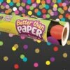 Better Than Paper Bulletin Board Roll Colorful Confetti On Black - 1 Roll