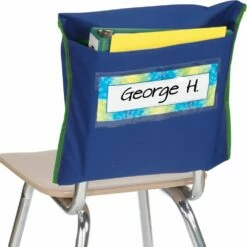 Store More ® Deep-Pocket Chair Pockets - 36 Pack - Navy/ Green