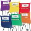 Store More® Grouping Chair Pockets - 6 Colors - Set Of 12
