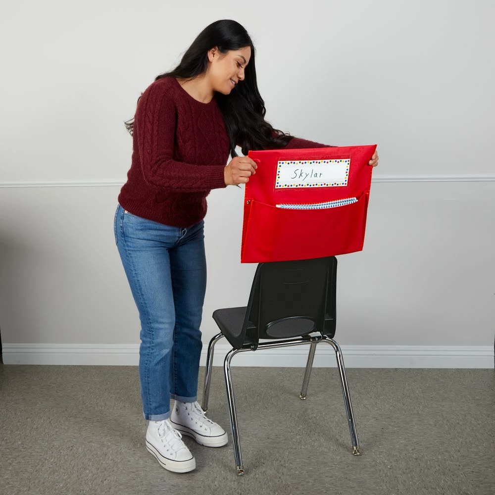 Store More® Grouping Chair Pockets - 6 Colors - Set Of 12 7 Store More® Grouping Chair Pockets - 6 Colors - Set Of 12 - Image 7