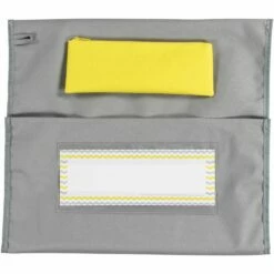 Deluxe Chair Pockets With Pencil Case - 36 Pack - Gray/Yellow -Kids Toys Sales 2024 S823514 2