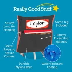 Store More® Black Grouping Chair Pockets - Set Of 6 -Kids Toys Sales 2024 S824875 2