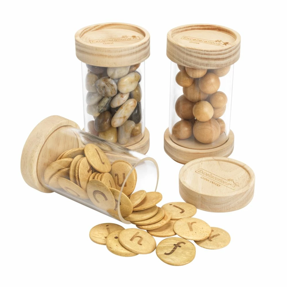 Excellerations® Refillable Stacking Tubes - Set Of 6 1 Excellerations® Refillable Stacking Tubes - Set Of 6