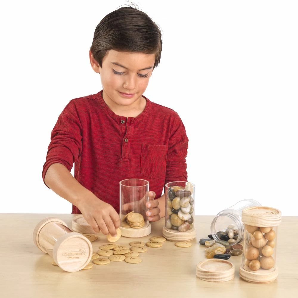 Excellerations® Refillable Stacking Tubes - Set Of 6 2 Excellerations® Refillable Stacking Tubes - Set Of 6 - Image 2