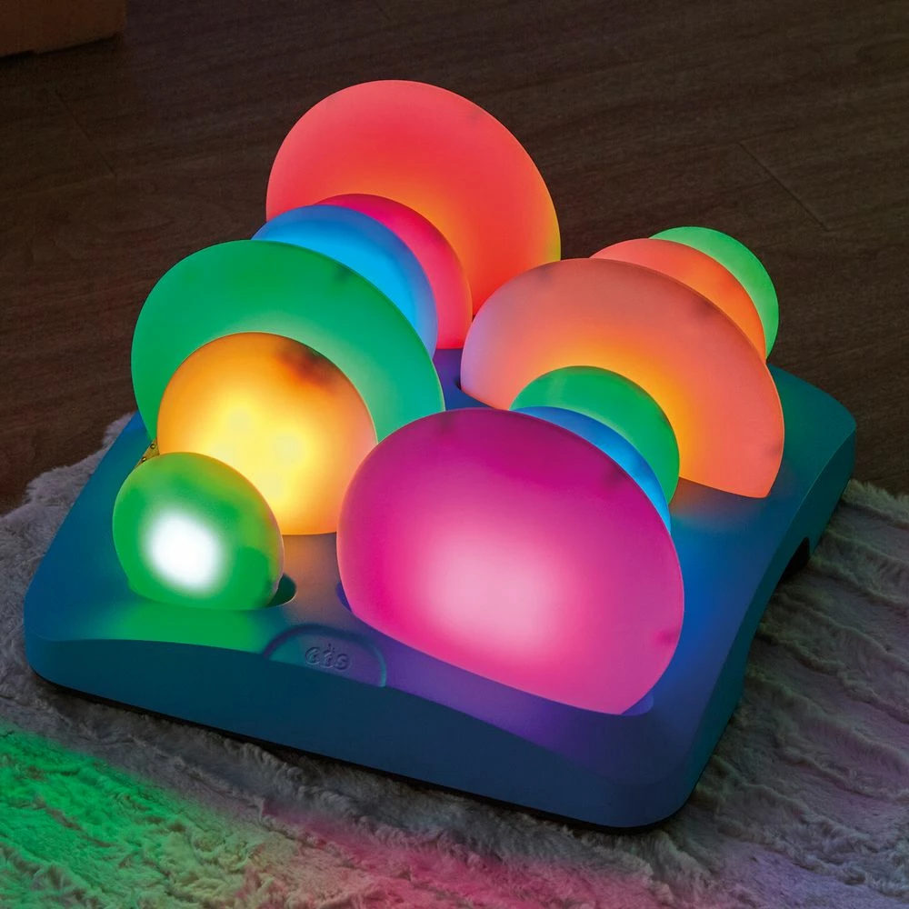 Illuminated Sensory Glow Pebbles - 12 Pieces 1 Illuminated Sensory Glow Pebbles - 12 Pieces