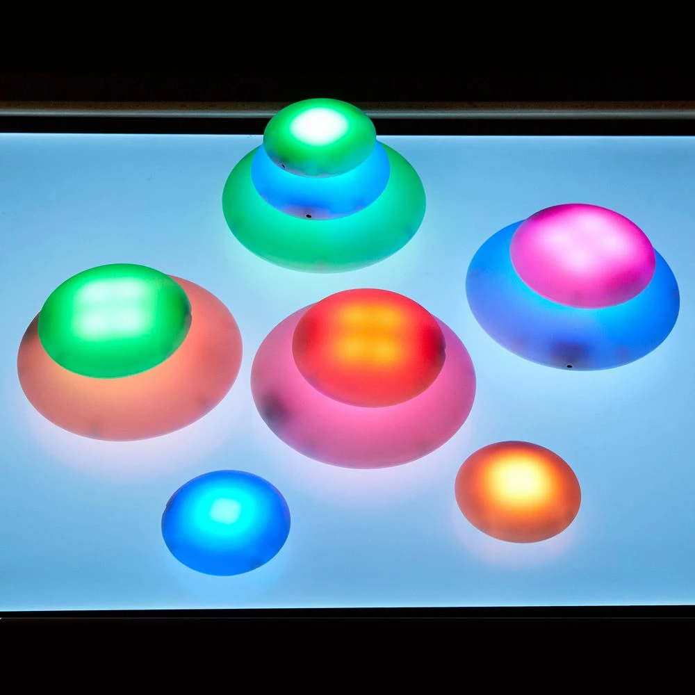 Illuminated Sensory Glow Pebbles - 12 Pieces 2 Illuminated Sensory Glow Pebbles - 12 Pieces - Image 2