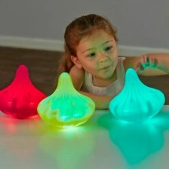 Light Up Twist & Turn Tops - Set Of 3