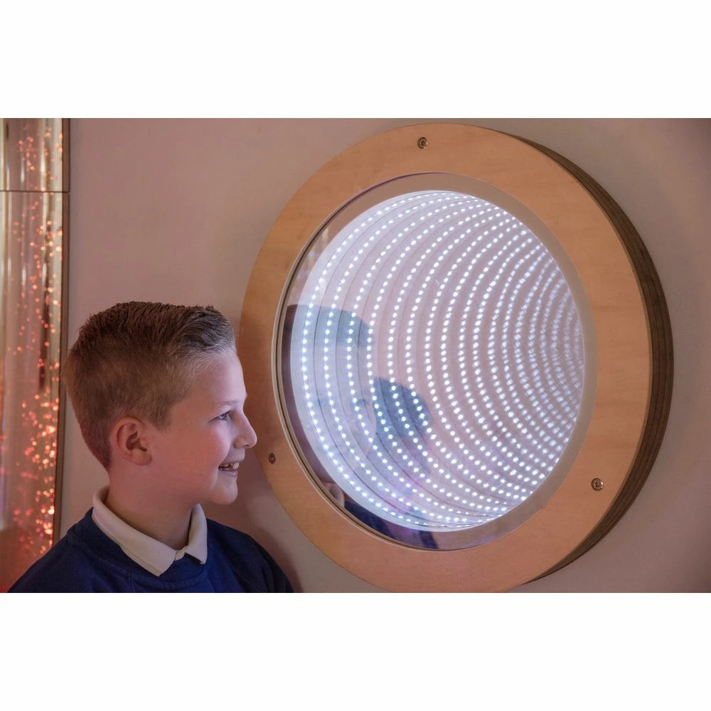 Light Up Circular Infinity Mirror 1 Light Up Circular Infinity Mirror