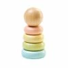 Plantoys Sustainably Made Mini Wooden Stacking Rings