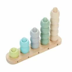 Excellerations® Sustainably Harvested Rubberwood Stacking Play Toys -Kids Toys Sales 2024 S994173 1
