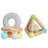 Plantoys Sustainably Harvested Rubberwood Toy Teether Set